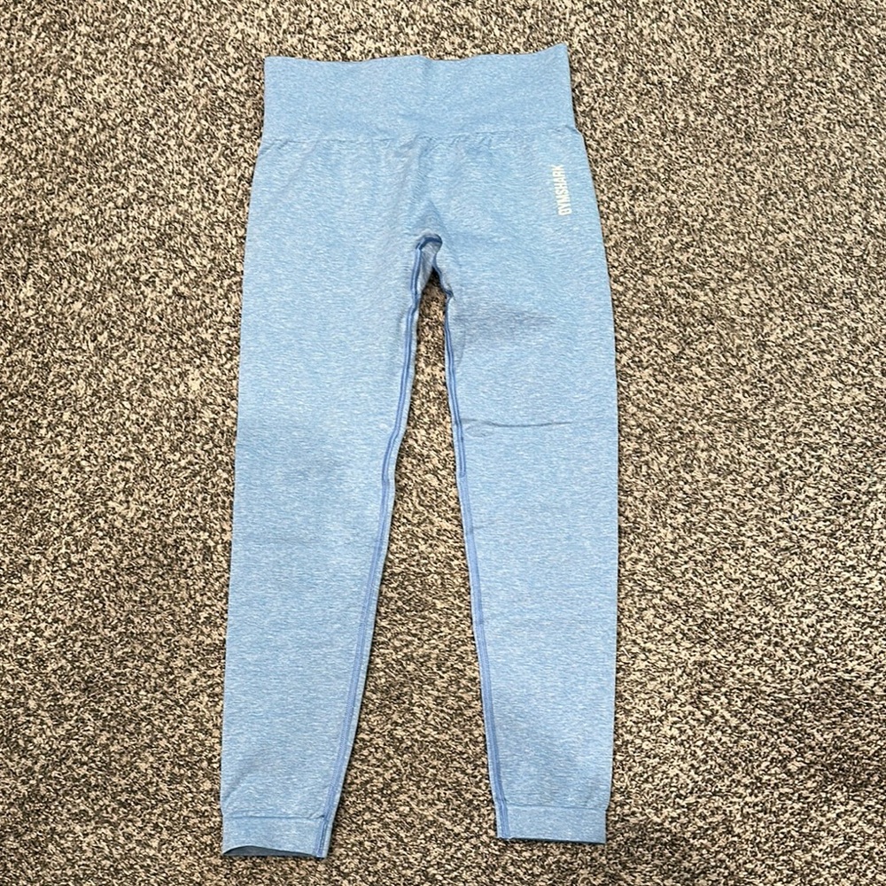 Gymshark Blue Leggings High-Rise Tapered Fit